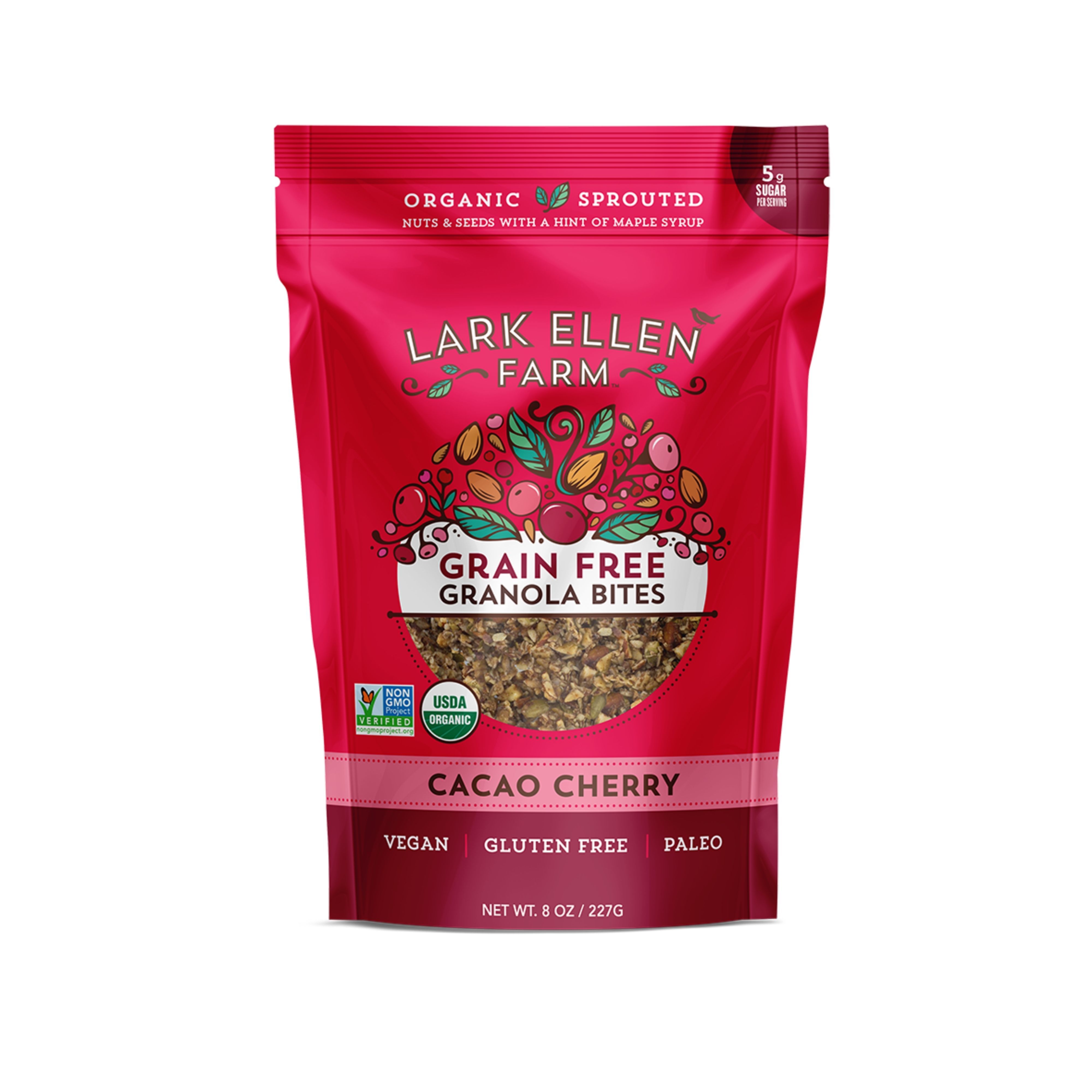Lark Ellen Farm - Grain Free Granola Bites, Cacao Cherry - 8 oz (227
