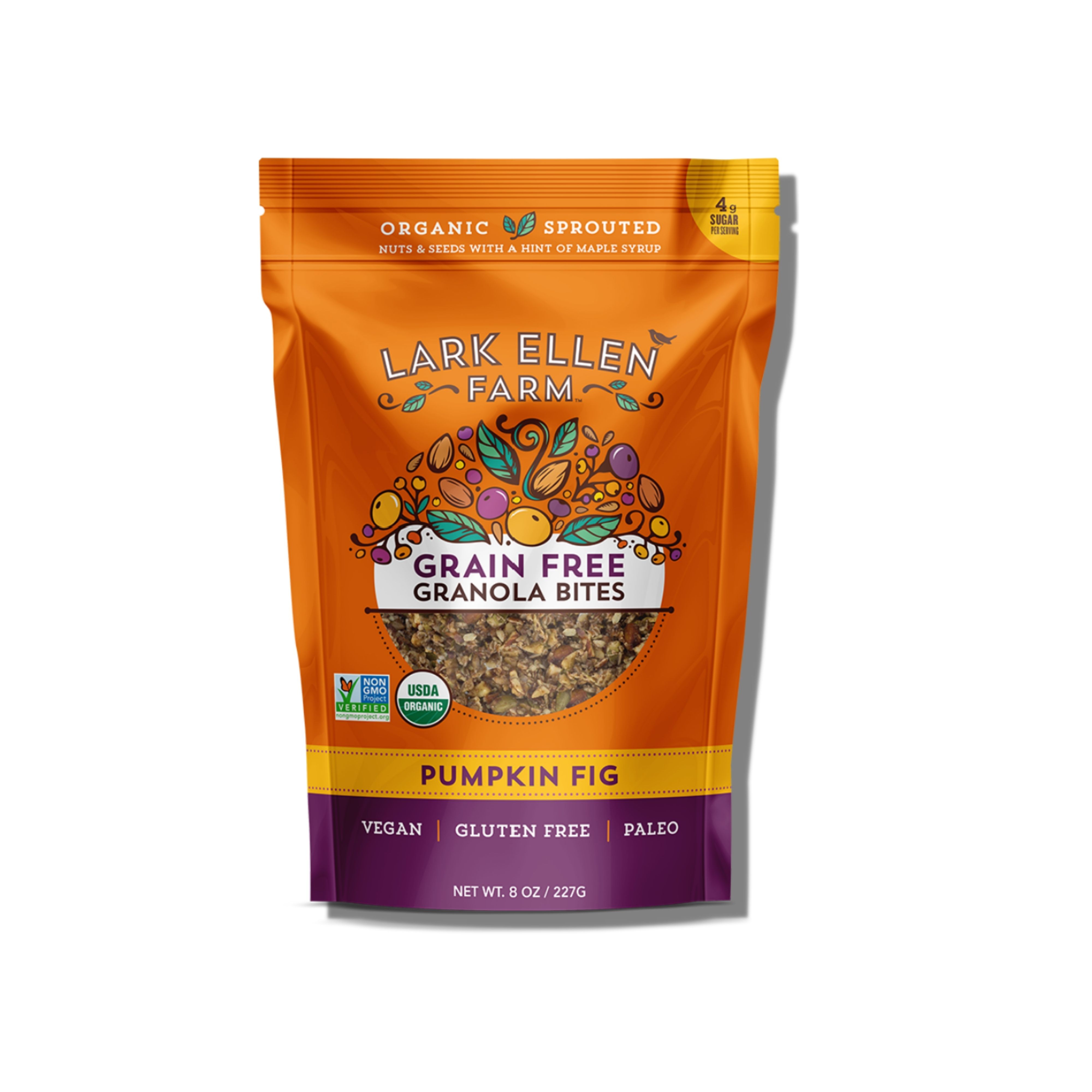 Lark Ellen Farm - Grain Free Granola Bites, Pumpkin Fig - 8 oz (227