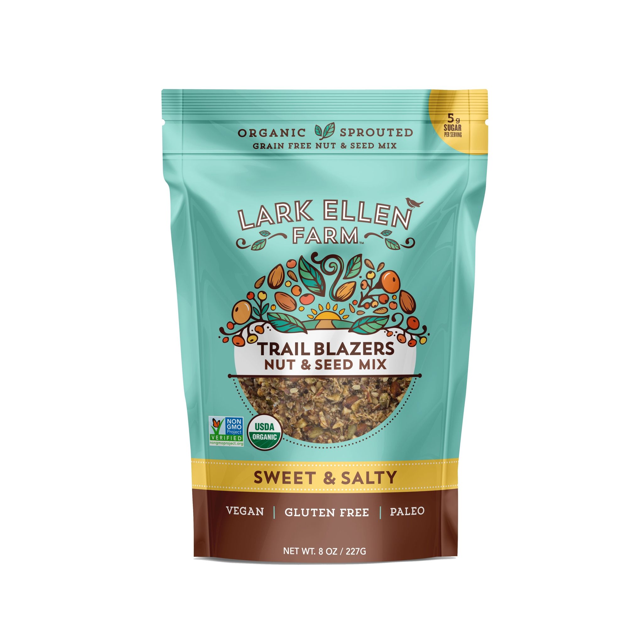 Lark Ellen Farm - Trail Blazers Nut & Seed Mix, Sweet & Salty - 8 oz
