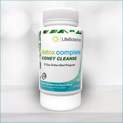 LifeBotanica - Detox Complete Kidney Cleanse (Day) - 63 Tablets