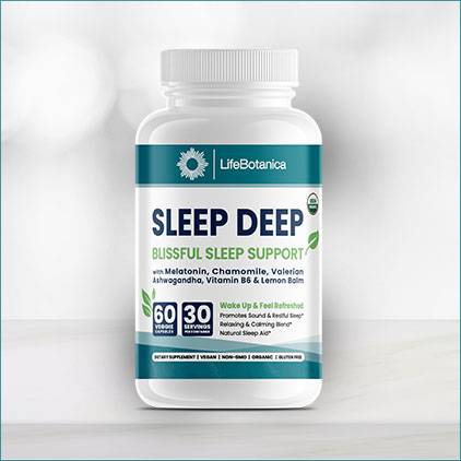 LifeBotanica - Organic Sleep Deep - 60 Veggie Capsules