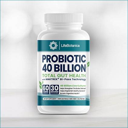 LifeBotanica - Probiotic 40 Billion - 60 Veggie Capsules