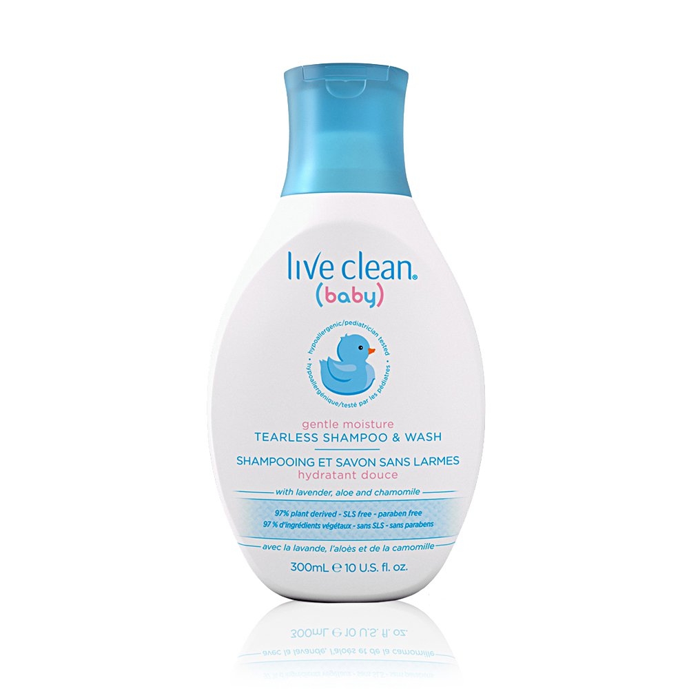 Live Clean - Gentle Moisture Tearless Shampoo And Wash (Baby) - 10 fl.