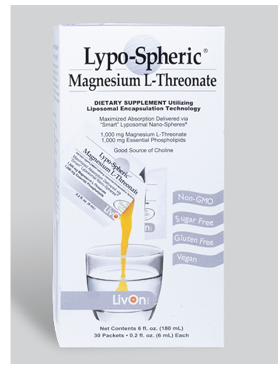 LivOn Labs - Lypo-Spheric Magnesium L-Threonate - 30 Packets