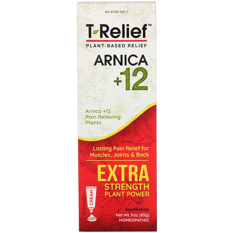MediNatura - T-Relief Extra Strength Pain Relief Cream - 3 oz (85