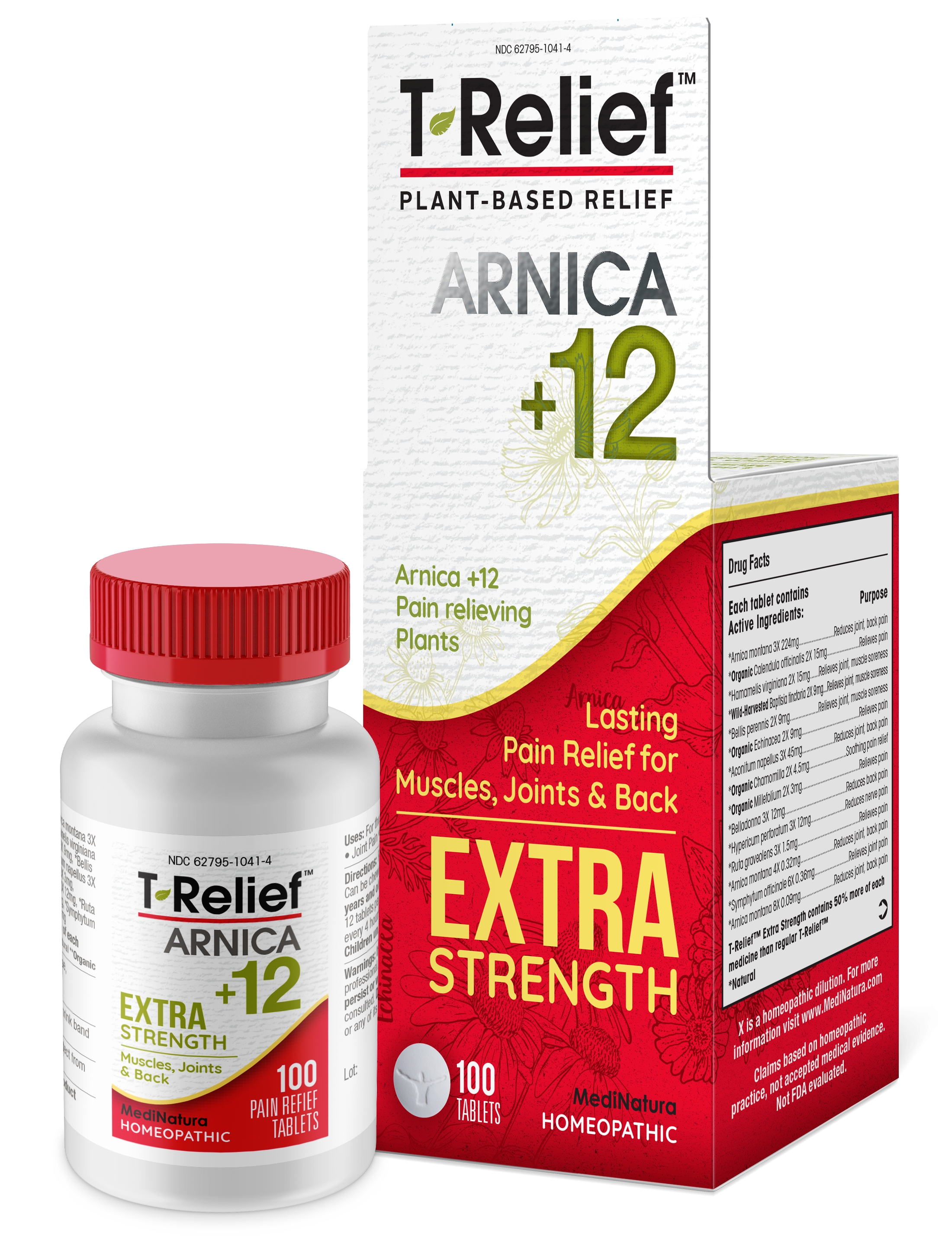 MediNatura - T-Relief Extra Strength Pain Relief Tablets - 100