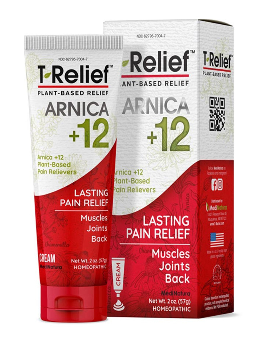 MediNatura - T-Relief Lasting Pain Relief (Cream) - 2 oz (57 Grams)