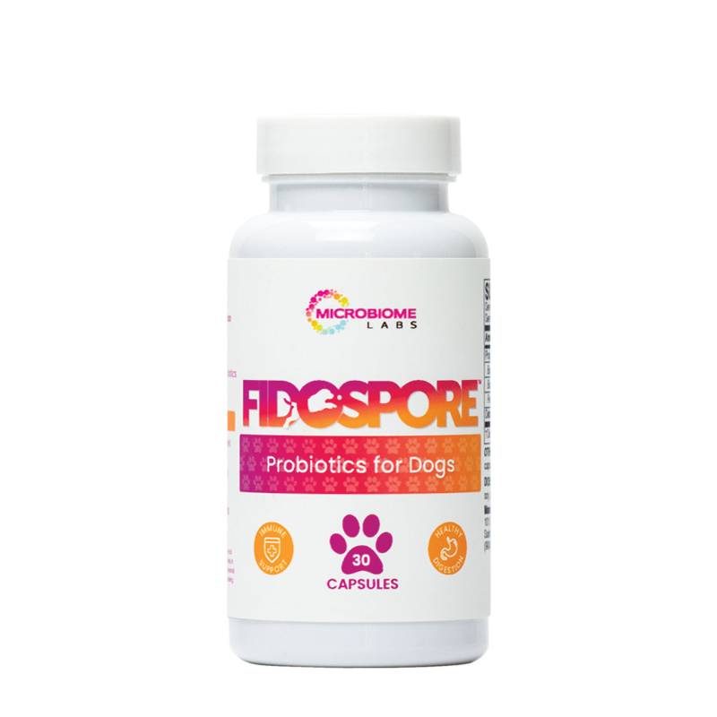 Microbiome Labs - FidoSpore Pet Probiotic - 30 Capsules