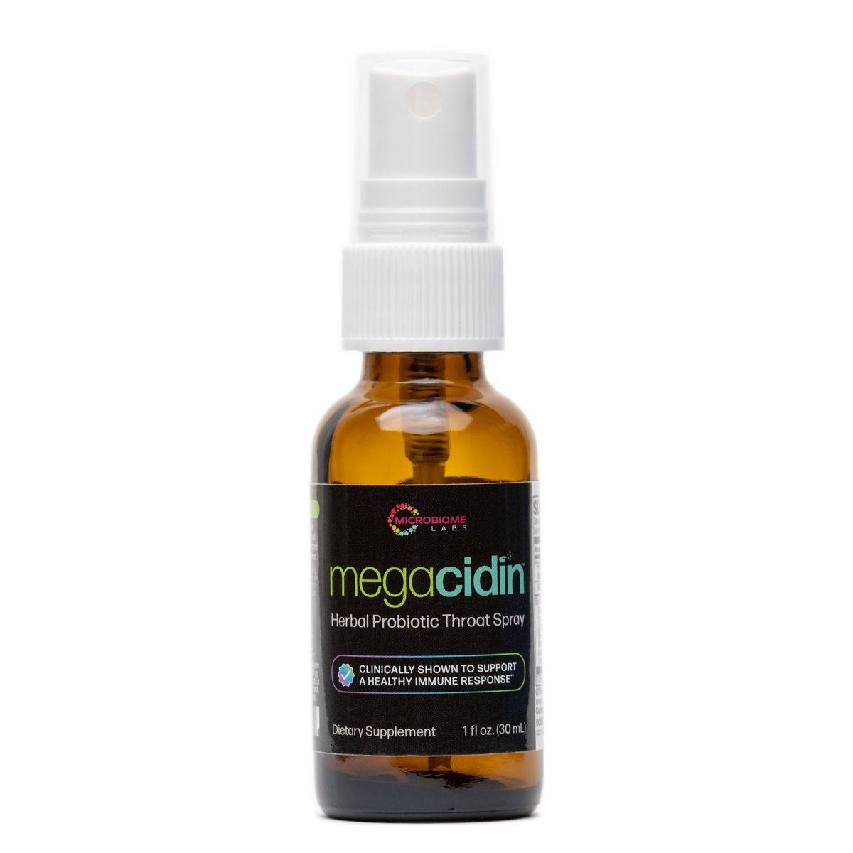 Microbiome Labs - MegaCidin - Herbal Probiotic Throat Spray - 1 fl.