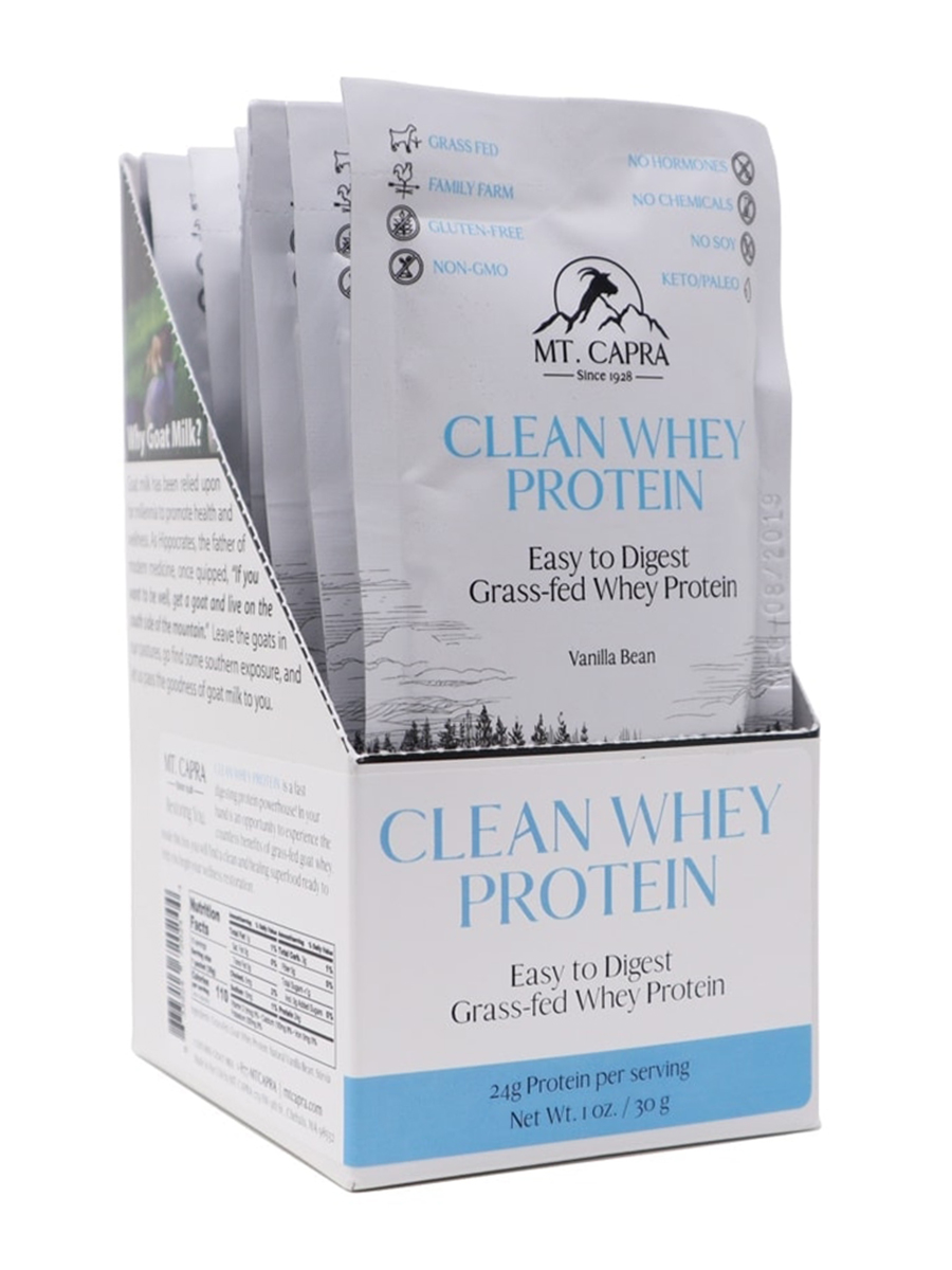Mt. Capra - Clean Whey Protein, Vanilla Bean Flavor - 1 oz (30 Grams)