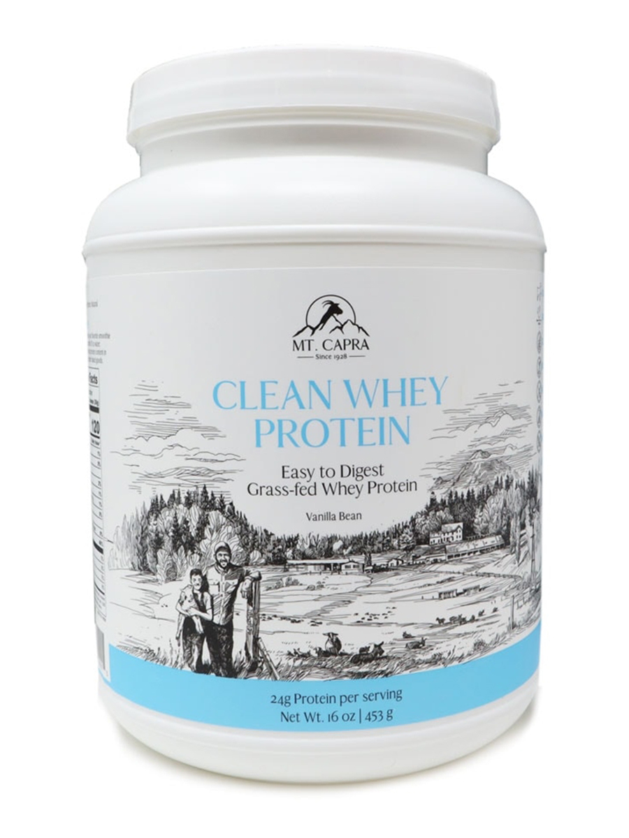 Mt. Capra - Clean Whey Protein, Vanilla Bean Flavor - 16 oz (453