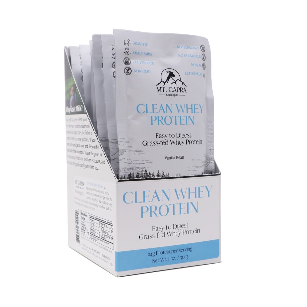 Mt. Capra - Clean Whey Protein, Vanilla Flavor - 10 Packets