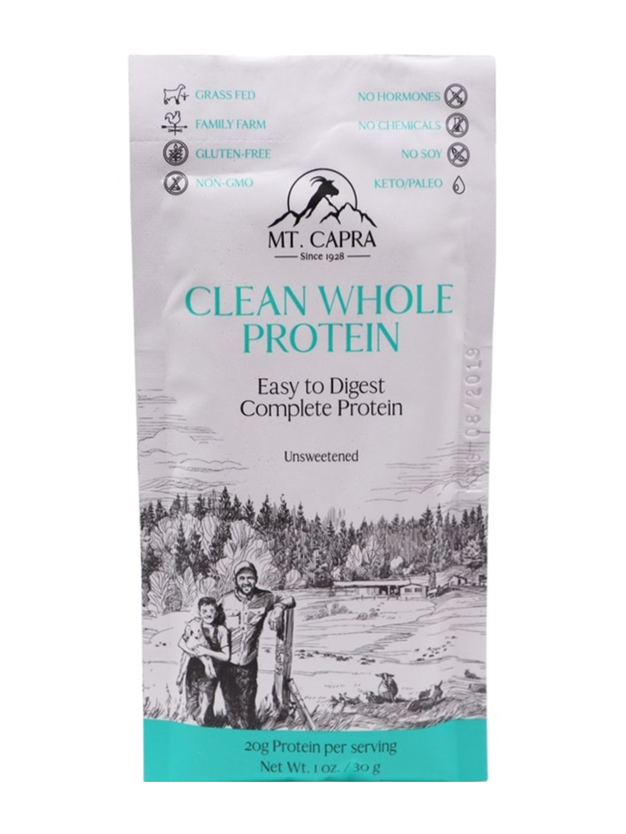 Mt. Capra - Clean Whole Protein, Unsweetened - 1 oz (30 Grams)