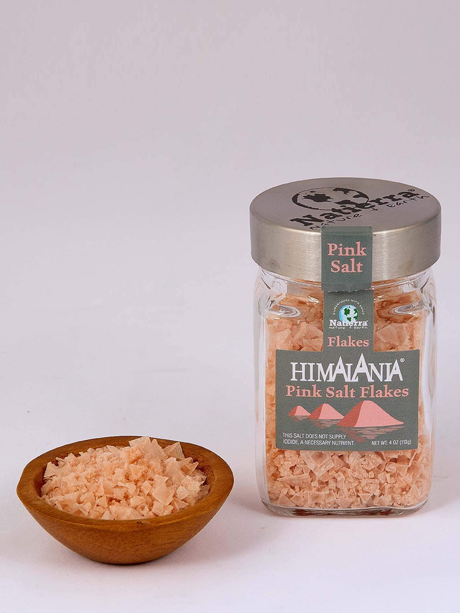 Natierra - Himalania Pink Salt Flakes - 4 oz (113 Grams)