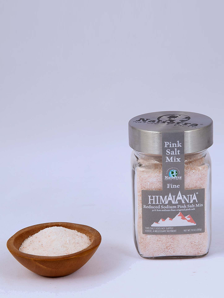 Natierra - Himalania Reduced Sodium Fine Pink Salt Mix - 10 oz (283