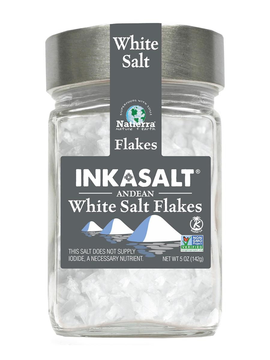 Natierra - InkaSalt White Salt Flakes - 5 oz (142 Grams)