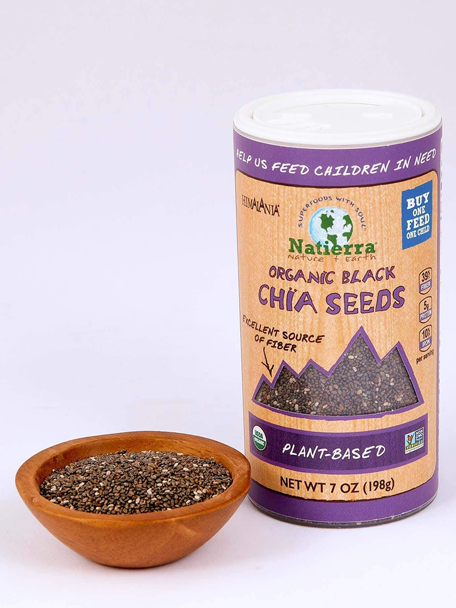 Natierra - Organic Black Chia Seeds - 7 oz (198 Grams)