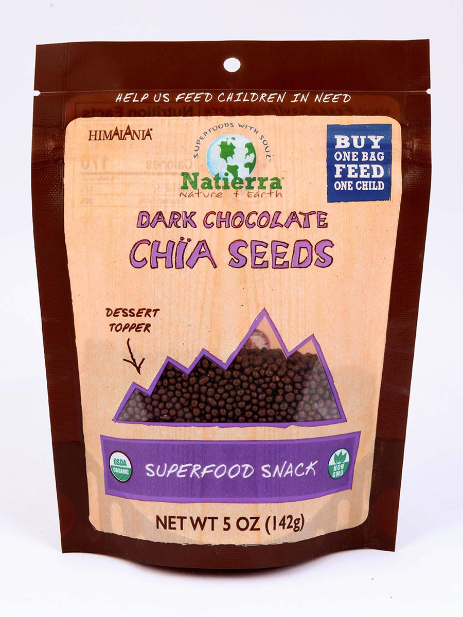 Natierra - Organic Dark Chocolate Chia Seed - 5 oz (142 Grams)