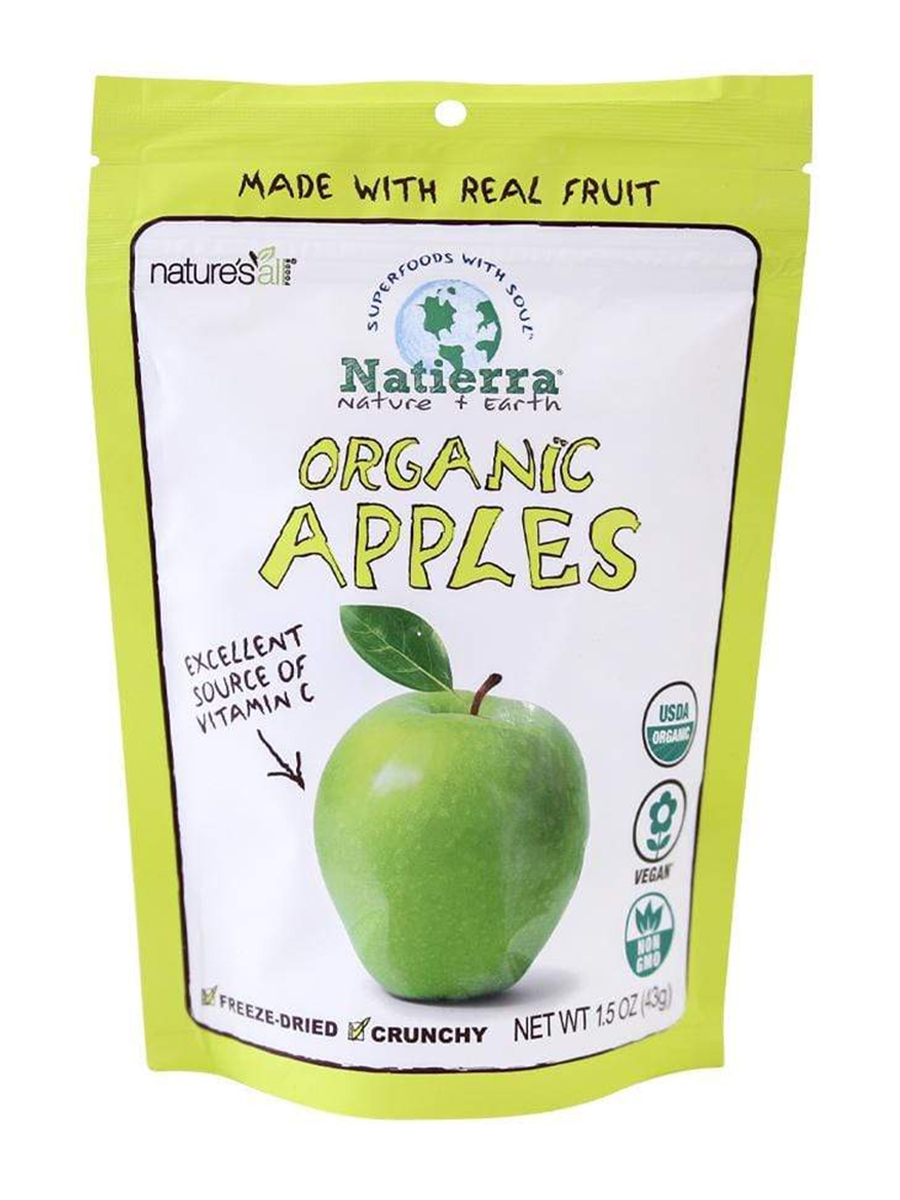 Natierra - Organic Freeze-Dried Apples - 1.5 oz (43 Grams)