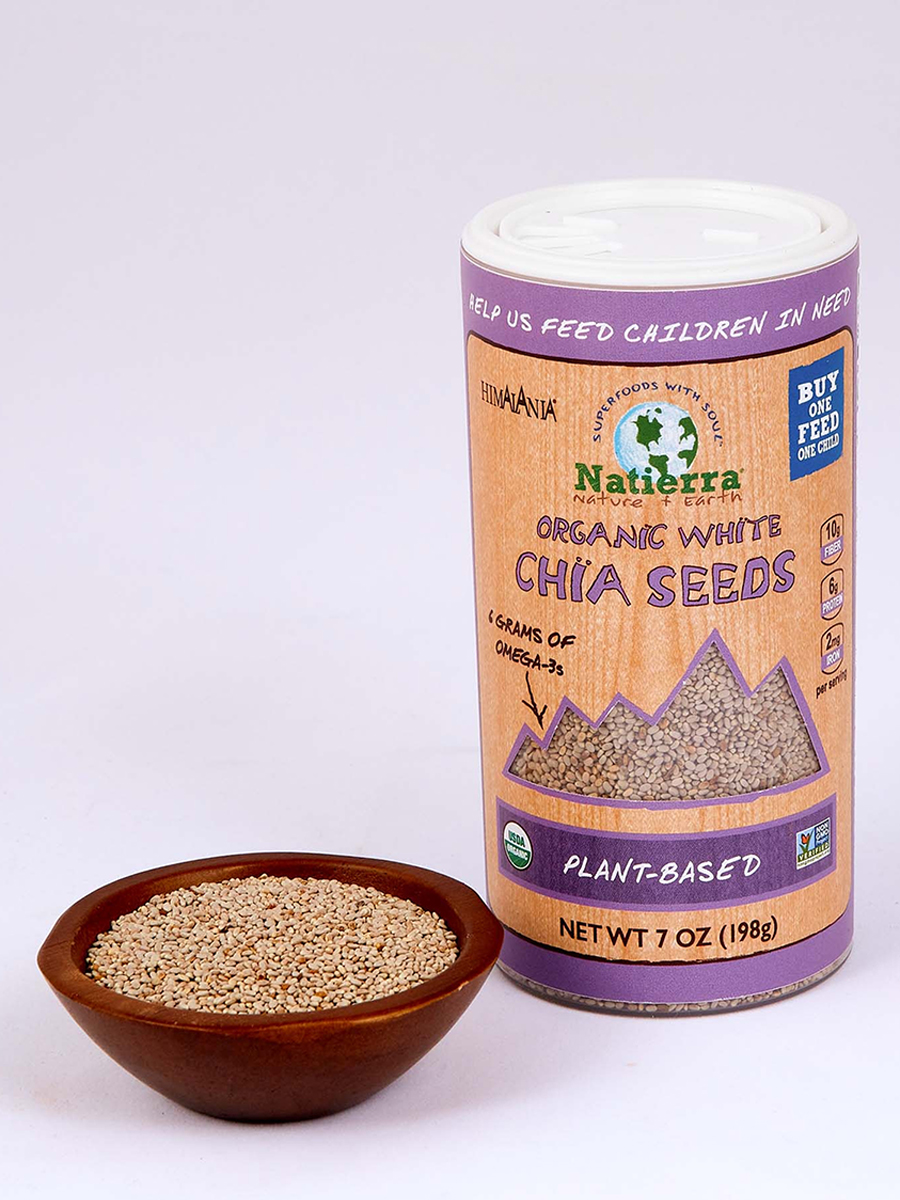Natierra - Organic White Chia Seeds - 7 oz (198 Grams)
