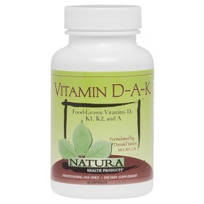 Natura Health Products - Vitamin D-A-K - 60 Capsules