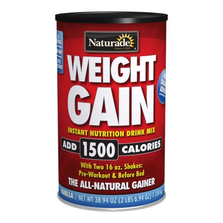 Naturade - Weight Gain Powder, Vanilla - 40.6 oz (2.9 lb / 1.2 kg)