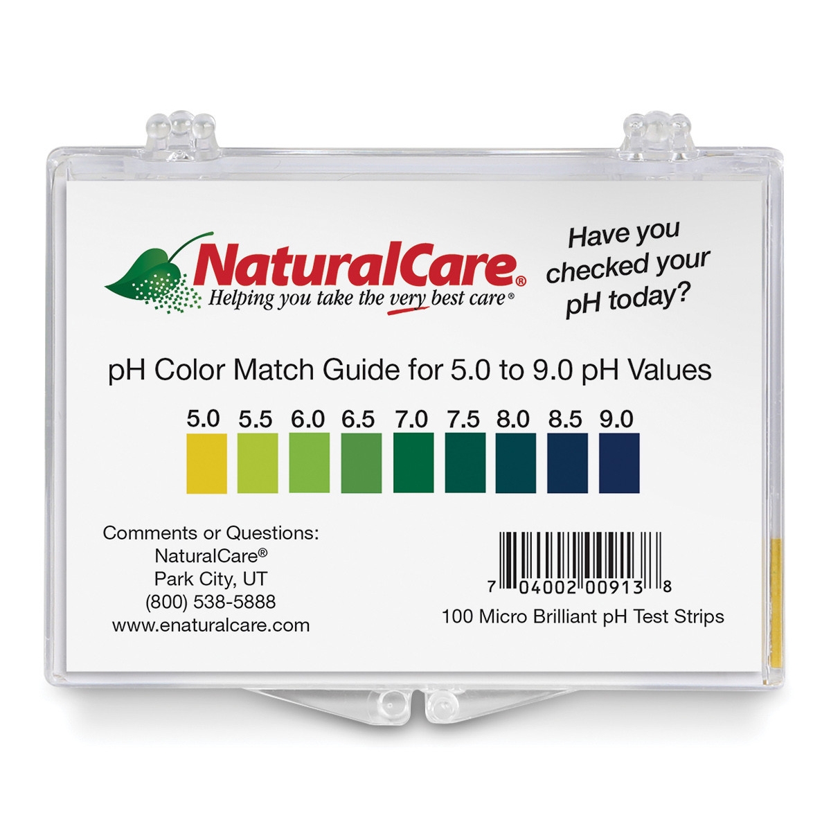 NaturalCare - pH test Strips - 100 Count