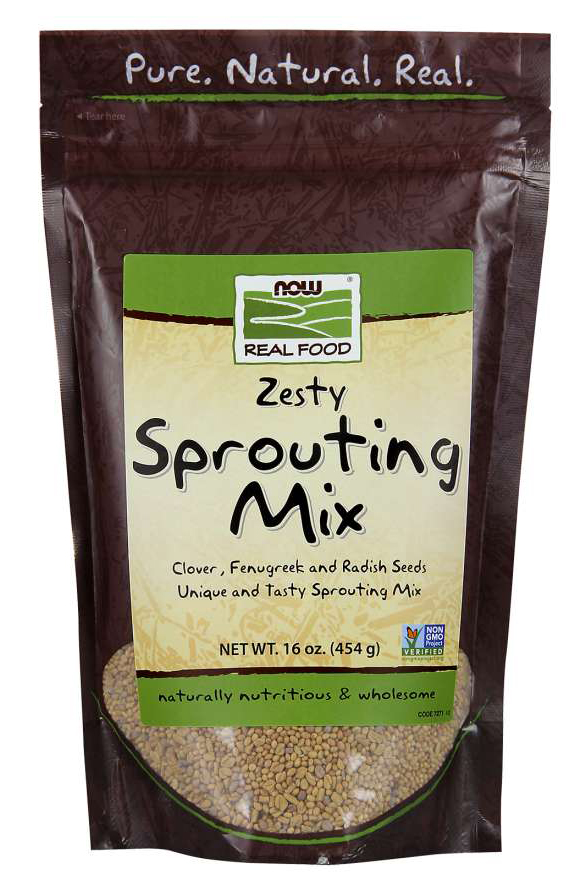 NOW - NOW Real Food - Zesty Sprouting Mix (Clover, Fenugreek and